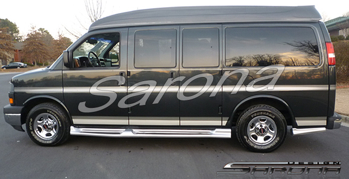 Custom GMC Savana Van  Short Wheel Base Running Boards (2003 - 2024) - $1090.00 (Part #GM-003-SB)